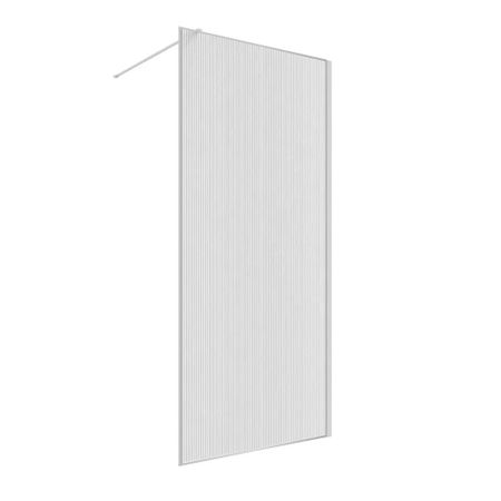 Душевая перегородка RGW WA 08 хром 100х195 см стекло рифленое 8 мм