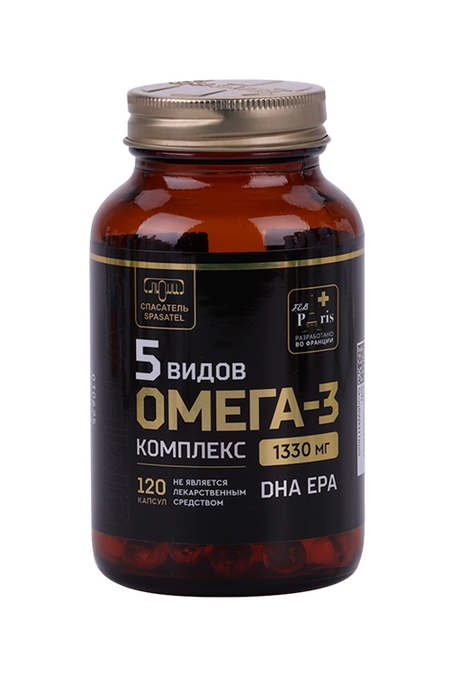 Омега-3 Спасатель комплекс 5 видов, 120 шт, капсулы