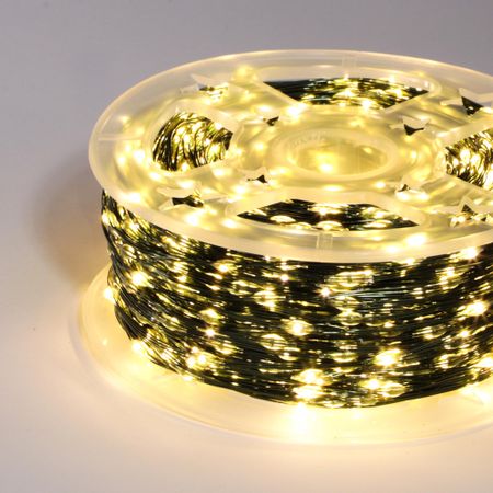Электрогирлянда новогодняя Best Technology зеленый шнур 2430 LED теплый белый
