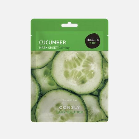 Маска тканевая для лица Consly Daily solution с экстрактом огурца 25 мл