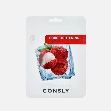 Маска тканевая для лица Consly сужающая поры с экстрактом личи 20 мл
