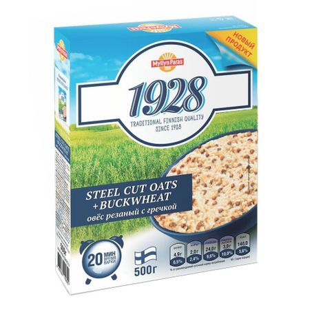 Овес Myllyn Paras резаный с гречкой 1928 500 г императрица мария федоровна 1847 1928 биография