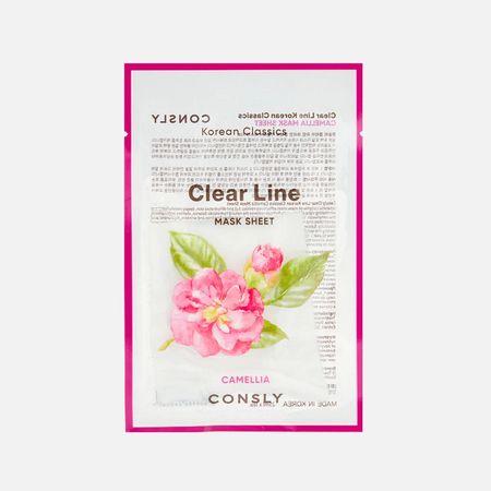 Маска тканевая для лица Consly Clear line Регенерирующая с маслом камелии 25 мл