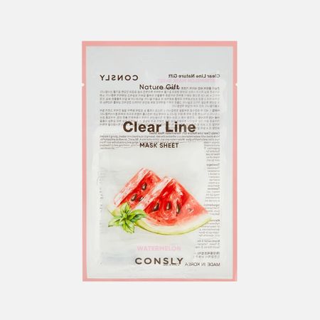 Маска тканевая для лица Consly Clear line Тонизирующая с экстрактом арбуза 25 мл
