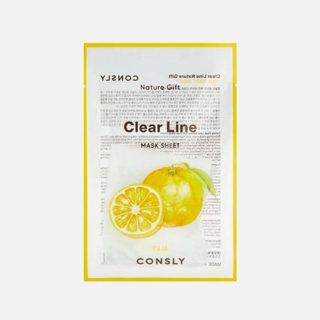 Маска тканевая для лица Consly Clear line Освежающая с экстрактом юдзу 25 мл
