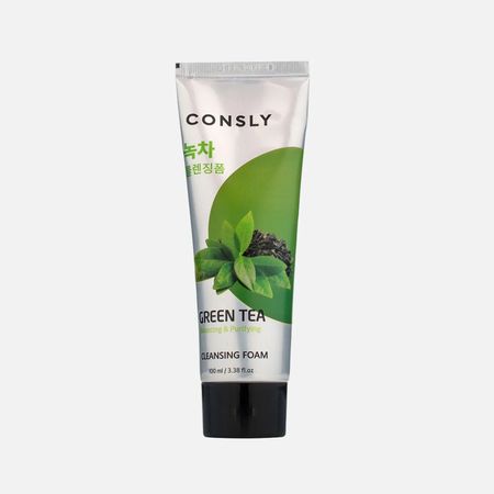 Пенка для умывания Consly кремовая балансирующая с экстрактом зелёного чая 100 мл