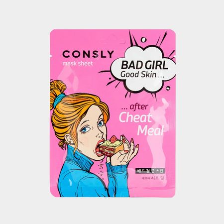Маска тканевая для лица Consly Bad girl Good skin После читмила 23 мл