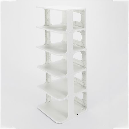 Стеллаж для обуви Baroness Home белый 27,5х24,5х77 см