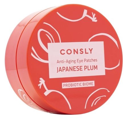 Патчи гидрогелевые Consly Probiotic biome для кожи вокруг глаз омолаживающие 60 шт