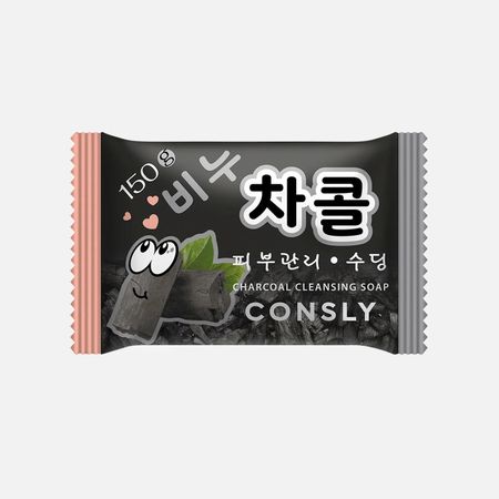 Мыло Consly выравнивающее с древесным углём 150 г
