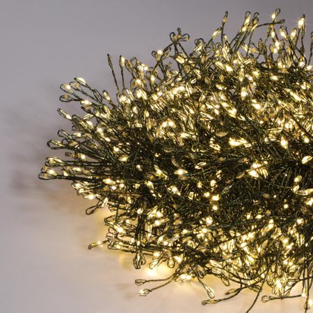 Электрогирлянда новогодняя Best Technology зеленый шнур 7800 LED теплый белый