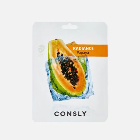 Маска тканевая для лица Consly выравнивающая тон кожи с экстрактом папайи 20 мл