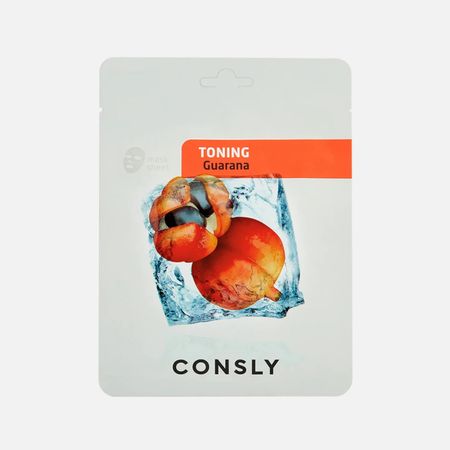 Маска тканевая для лица Consly тонизирующая с экстрактом гуараны 20 мл