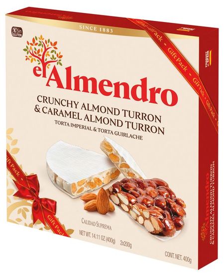 Набор-ассорти туррона El Almendro из хрустящего и карамельного, 400 г