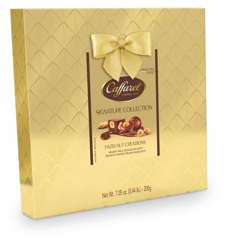 Конфеты шоколадные Caffarel Hazelnut Creations Signature Collection Ассорти из молочного шоколада с цельным фундуком, 200 г