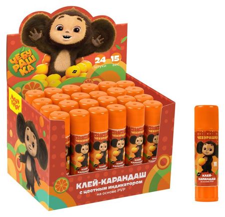 Клей-карандаш Мульти-пульти Чебурашка, 15 г