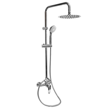 Душевая система Istok Luxe с верхним душем с лейкой со смесителем хром (402.978)