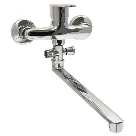 Смеситель для ванны Istok life хром однорычажный с длинным изливом без лейки (0402.775)