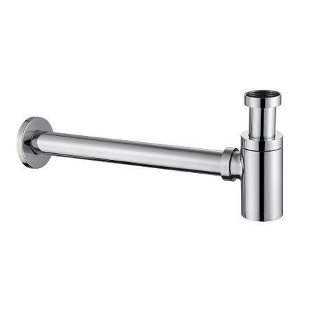 Сифон для раковины Abber 1 1/4х32 мм без выпуска с соединением 32 мм хром (AF0030)