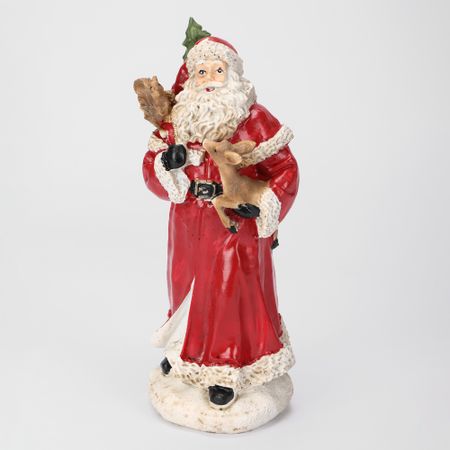 Декоративная фигура Mercury NY Санта и лесные друзья 10х8х25 см