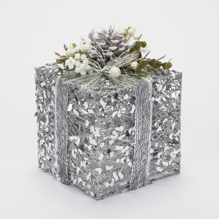 Декоративная фигура James arts подарок серебристый 14х14х20 см