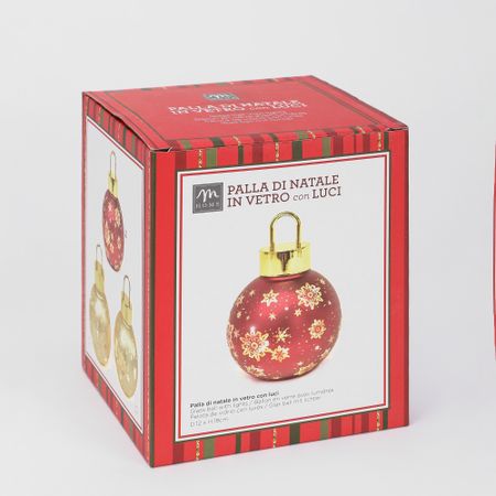 Шар новогодний Mercury NY декоративный, 12х18 см