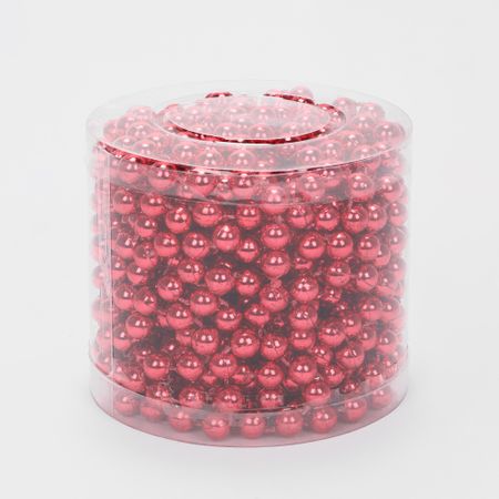 Гирлянда из бусин Yiwu E-commerce красная 10 м