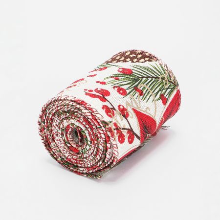 Лента новогодняя Yiwu E-commerce декоративная 200х6,3 см