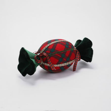 Декор на ёлку James arts конфета красная 16х16х38 см