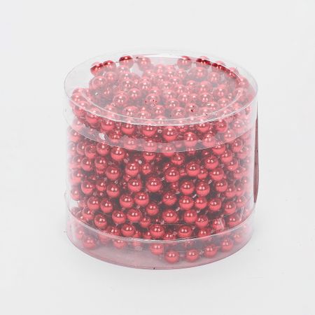 Гирлянда из бусин Yiwu E-commerce красная 5 м