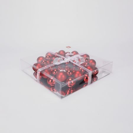 Венок Mercury NY новогодний красный 34,5x7x34,5 см