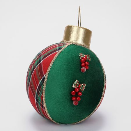 Украшение настольное James arts шар зелёный 23х21х29 см