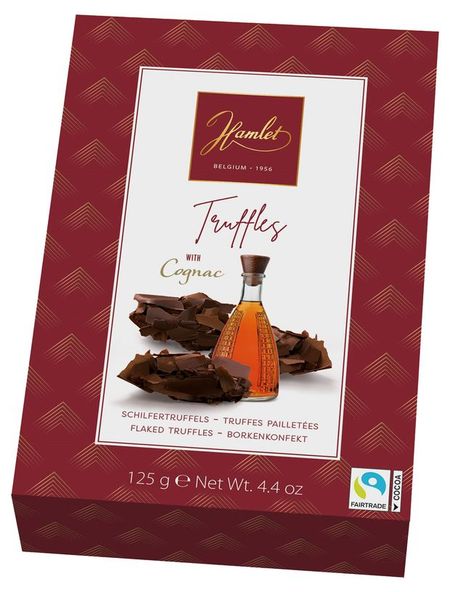 Трюфели Hamlet из темного шоколада с коньяком, 125 г