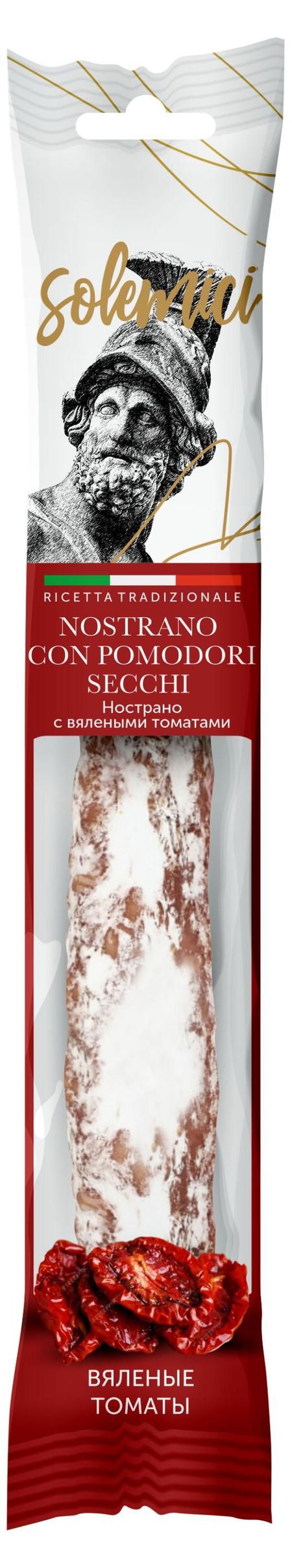 Колбаса сыровяленая Nostrano с добавлением вяленых томатов, 110 г