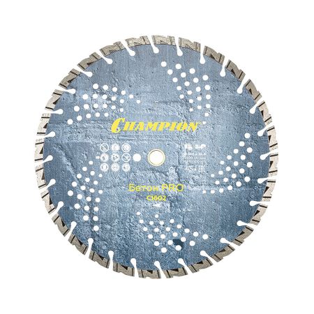 Диск алмазный по бетону Champion Heavyсut Pro 350x25,4x10 мм сегментный сухой рез (C1602) подлинная твердая клемма свечи зажигания torch e7rtc совместимость со свечами bpr7hs bpr6hs champion oe064 denso iwf22