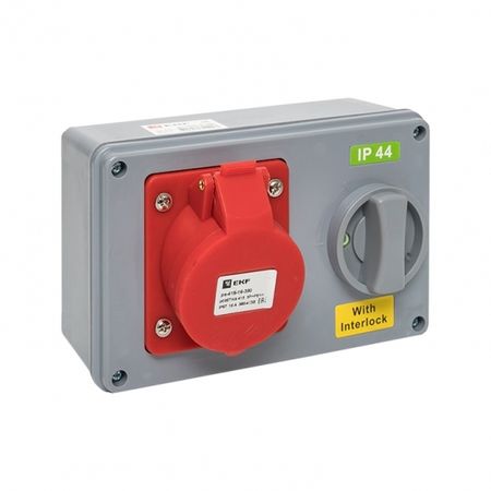 Розетка силовая настенная с заземлением 3Р+РЕ+N 16 А 400 В IP44 красная/серая (ps-1415-16-380) м и штерн силовая электроника расчеты и схемотехника