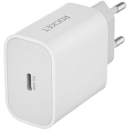 Сетевое зарядное устройство Rocket Space Combo белый