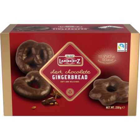 Имбирные пряники Henry Lambertz с шоколадом 250г