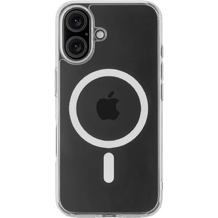 Чехол uBear Real Mag Case для iPhone 16 прозрачный