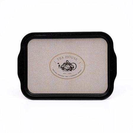 Поднос с ручками Evle linen texture 215x316 мм