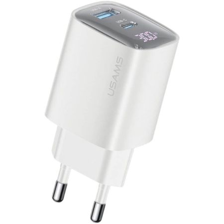 Зарядное устройство Usams CC229 GaN Fast Charger 30W (CC229TC02) белый