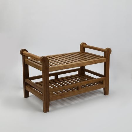 Табурет Rohman Java с подлокотниками и полкой 77х42х51 см