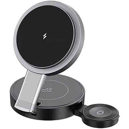 Беспроводное зарядное устройство Usams US-CD234 15W 3 in 1 (CD234WXC01) серый