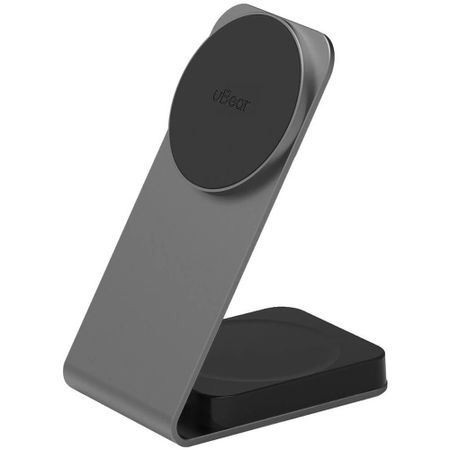 Беспроводное зарядное устройство uBear Level 2 в 1 (WL11SG21-AD) серый