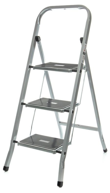 Стремянка Zalger стальная с ковриком 3 ступени