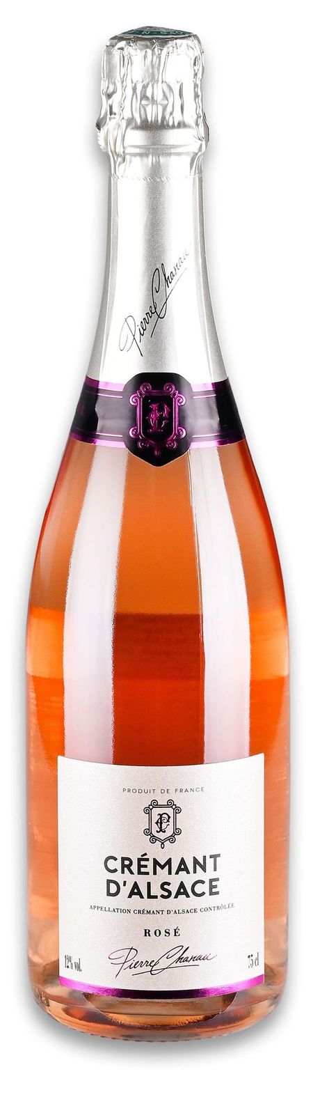 Игристое вино Pierre Chanau Cremant d'Alsace розовое брют Франция, 0,75 л