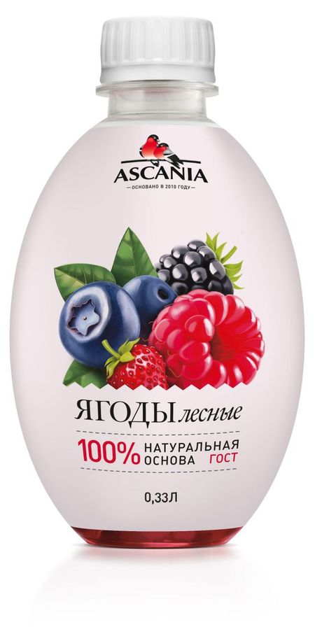 Напиток газированный Ascania Лесные ягоды, 330 млЛ