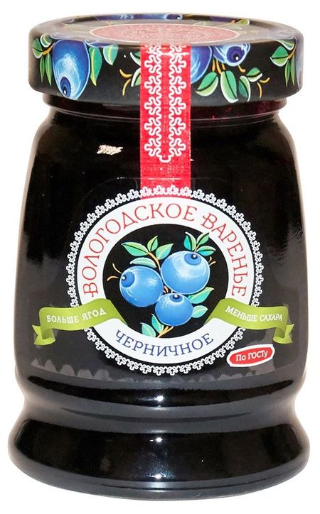 Варенье ЭкоПродукт Вологодское черничное, 370 г