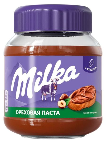 Паста ореховая Milka с добавлением какао, 350 г
