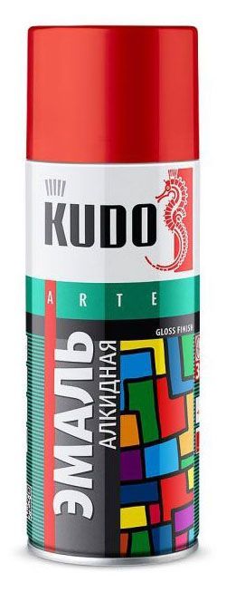 Эмаль KUDO универсальная коричневая, 520 мл